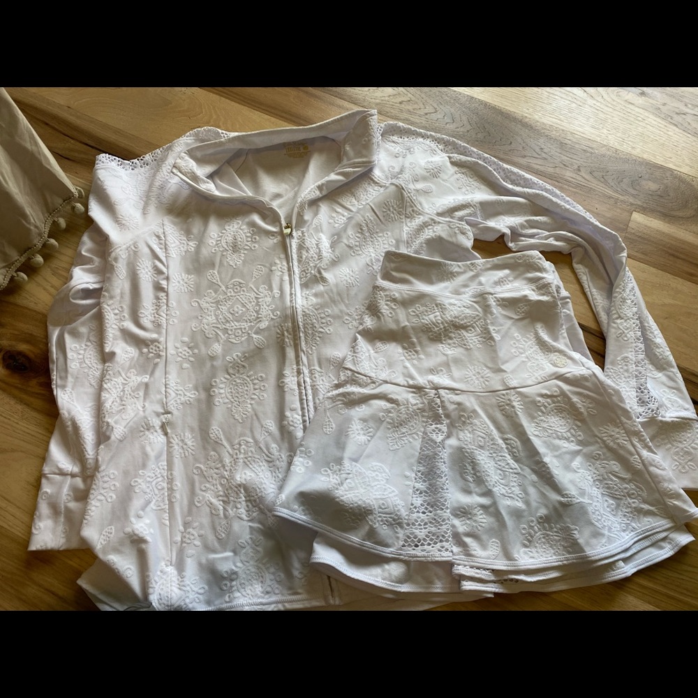 Lilly Pulitzer XL luxletic skirt and jacket